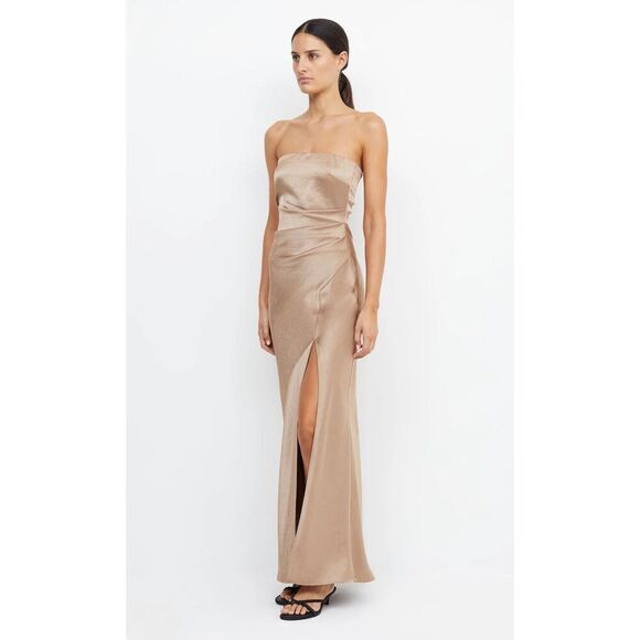 Bec + Bridge The Dreamer Strapless Dress in Golden - Picture 1 of 9